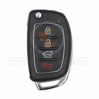 hyundai 2014 2019 flip key remote shell 4 buttons left groove laser blade front 34167 - thumbnail