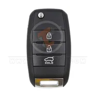 hyundai flip key remote shell 3buttons suv trunk aftermarket 34901 front - thumbnail