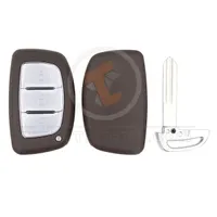 hyundai smrt key remote shell 3buttons suv trunk with left normal cutting blade aftermarket 34899 detail - thumbnail