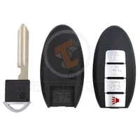 infiniti smart key remote shell 4buttons sedan trunk without side lock aftermarket 34935 detail - thumbnail