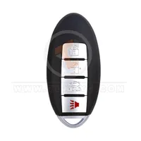 infiniti smart key remote shell 4buttons sedan trunk without side lock aftermarket 34935 front - thumbnail