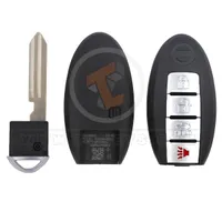 nissan smart key remote shell 4buttons sedan trunk aftermarket 34936 detail - thumbnail