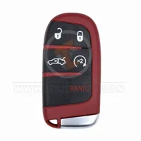 srt smart remote key shell 4+1 buttons red color front 33418 - thumbnail