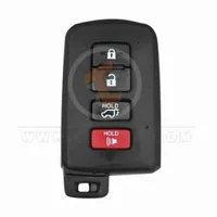 Toyota 2013 2017 US 4 Buttons Smart Key Remote Shell Aftermarket front 25207 - thumbnail