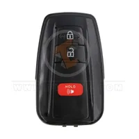 toyota smart key remote shell 2+1 buttons mirror painted aftermarket 34984 front - thumbnail