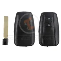 toyota smart key remote shell 2buttons with blue painted aftermarket 34983 detail - thumbnail