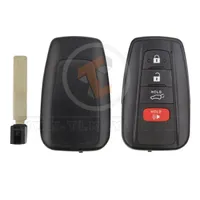 toyota smart key remote shell 3+1 buttons suv trunk with matt painted aftermarket component 34990 - thumbnail