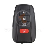 toyota smart key remote shell 3+1 buttons suv trunk with matt painted aftermarket front 34990 - thumbnail
