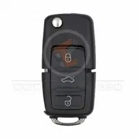 volkswagen 2003 2011 flip key remote shell 3 buttons front 34270 - thumbnail