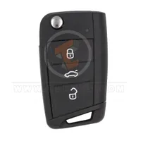 volkswagen 2013 2020 flip remoteshell 3buttons aftermarket 33692 front - thumbnail
