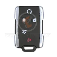 gmc chevrolet 2015 5 buttons chrome remote key shell aftermarket front 34219 - thumbnail