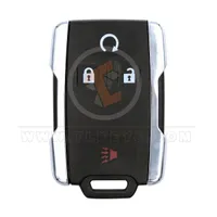 gmc chevrolet 2017 2021 square chrome remote key shell 4 buttons aftermarket front 33754 - thumbnail