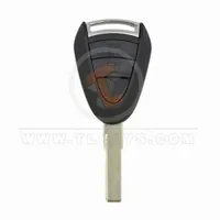 porsche 911 boxster cayman 2005 2011 head key remote shell 3 buttons aftermarket front 23181 - thumbnail