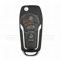 xhorse wired flip key remote 4 buttons without chip front - thumbnail
