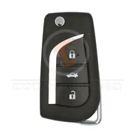 xhorse universal wired flip key remote 3 buttons front - thumbnail