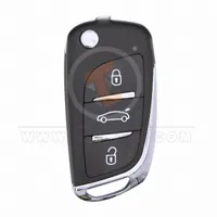 universal wireless flip key remote 3 buttons front - thumbnail