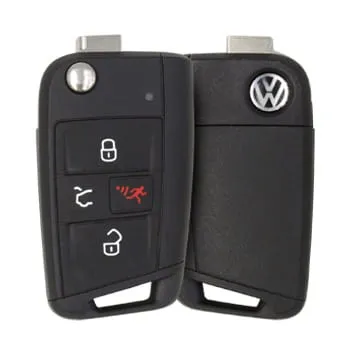 Original Volkswagen Flip Key Remote Jetta Battery Type CR2025