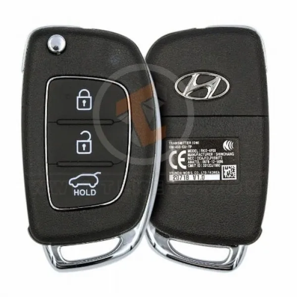 Genuine Hyundai Santa Fe Flip Key Remote 2012 2016 P/N: 95430-2W400 Buttons 3