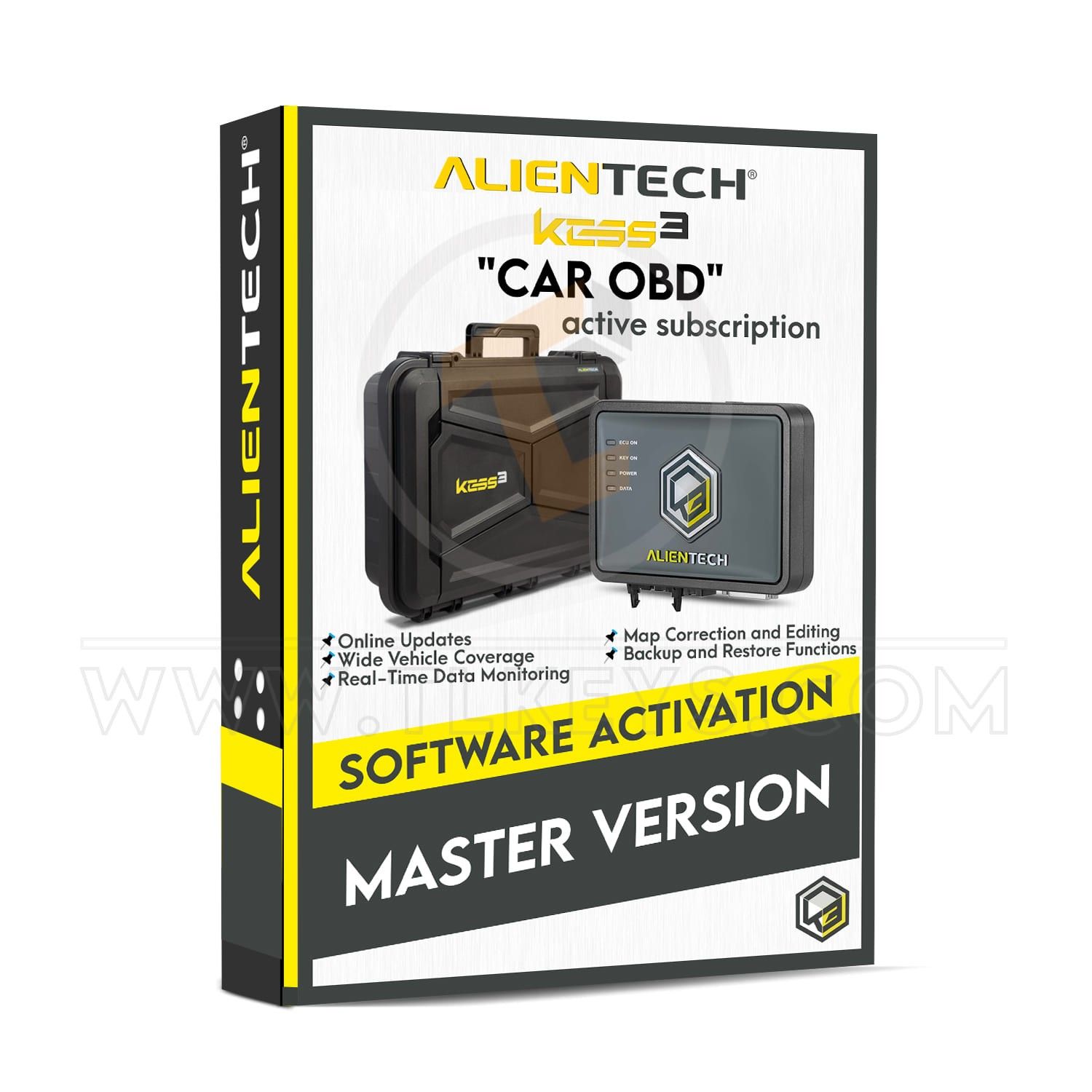 Alientech Master version "CAR OBD" and active subs software