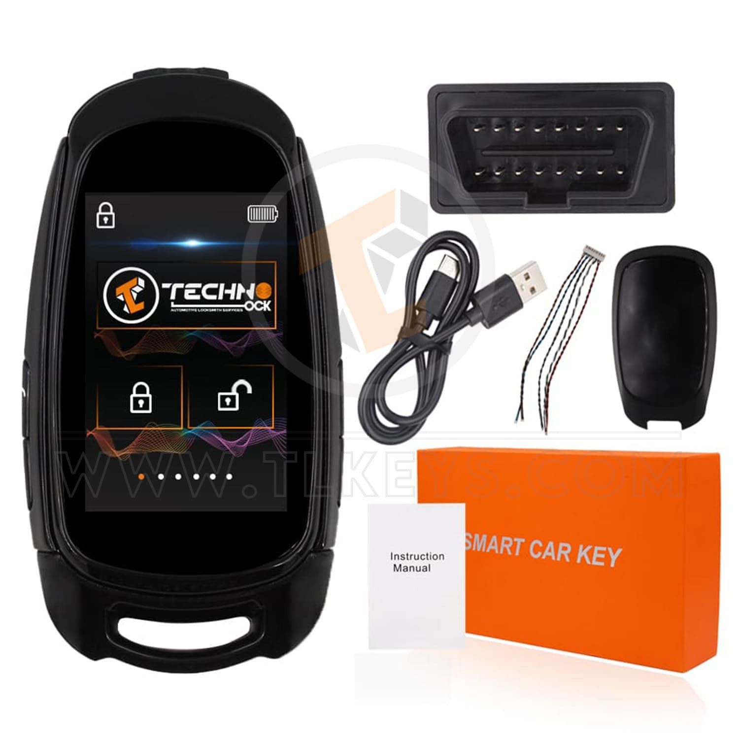 LCD Universal Modified Smart Key Remote Kit For All Keyless Entry Car Audi Type 