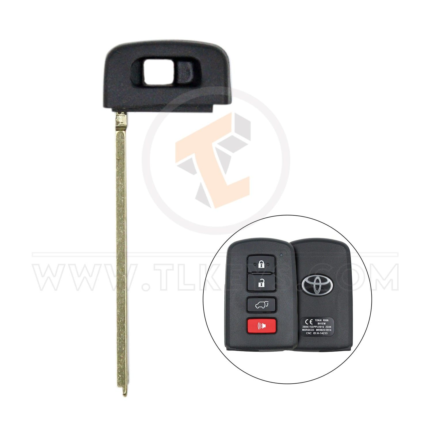 Toyota Land Cruiser 2011-2016 Emergency Key - 1 Side Emergency Keys