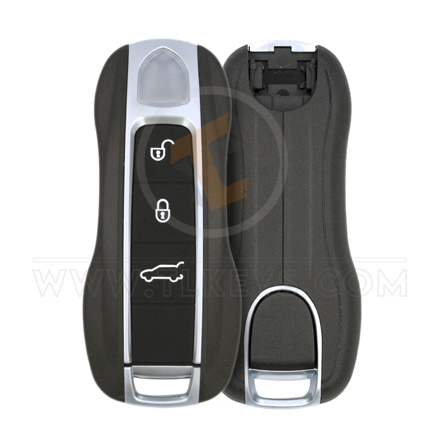 Porsche 2020 Smart Key Remote Shell 3 Buttons with Big Trunk Panic Button No