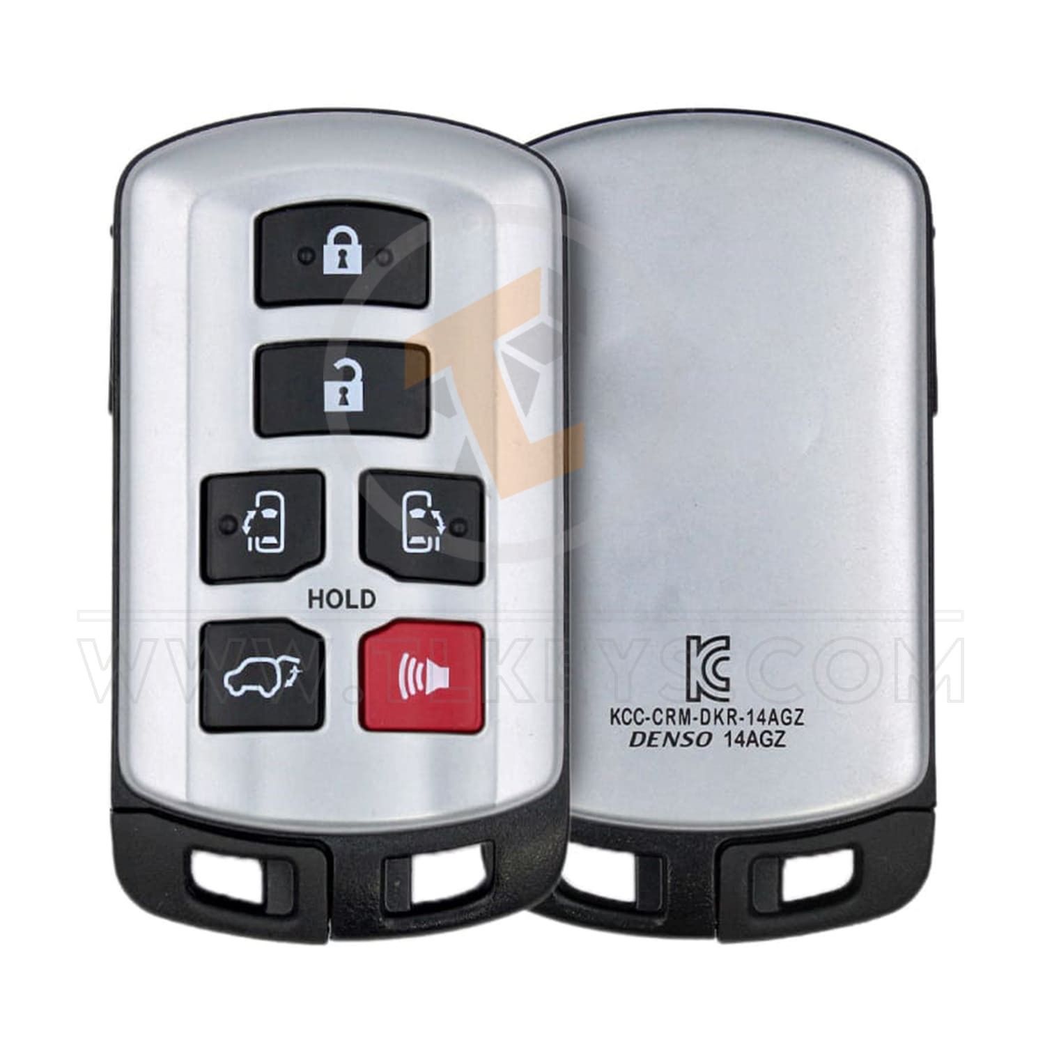 Toyota Sienna 2011-2017 Smart Key Remote Shell 6 Buttons Aftermarket Panic Button Yes
