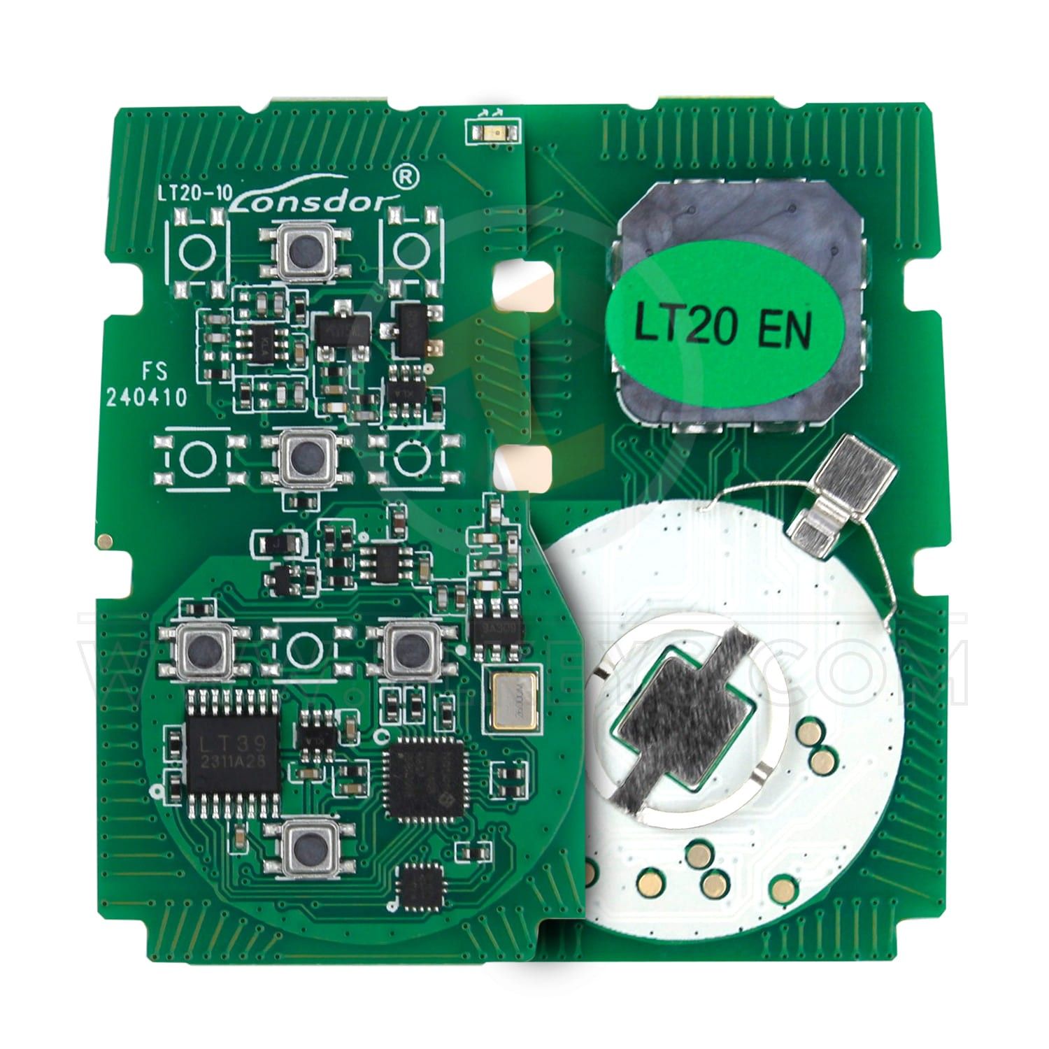 Lonsdor LT20-10 Universal Smart Remote PCB 5B Remote Type PCB