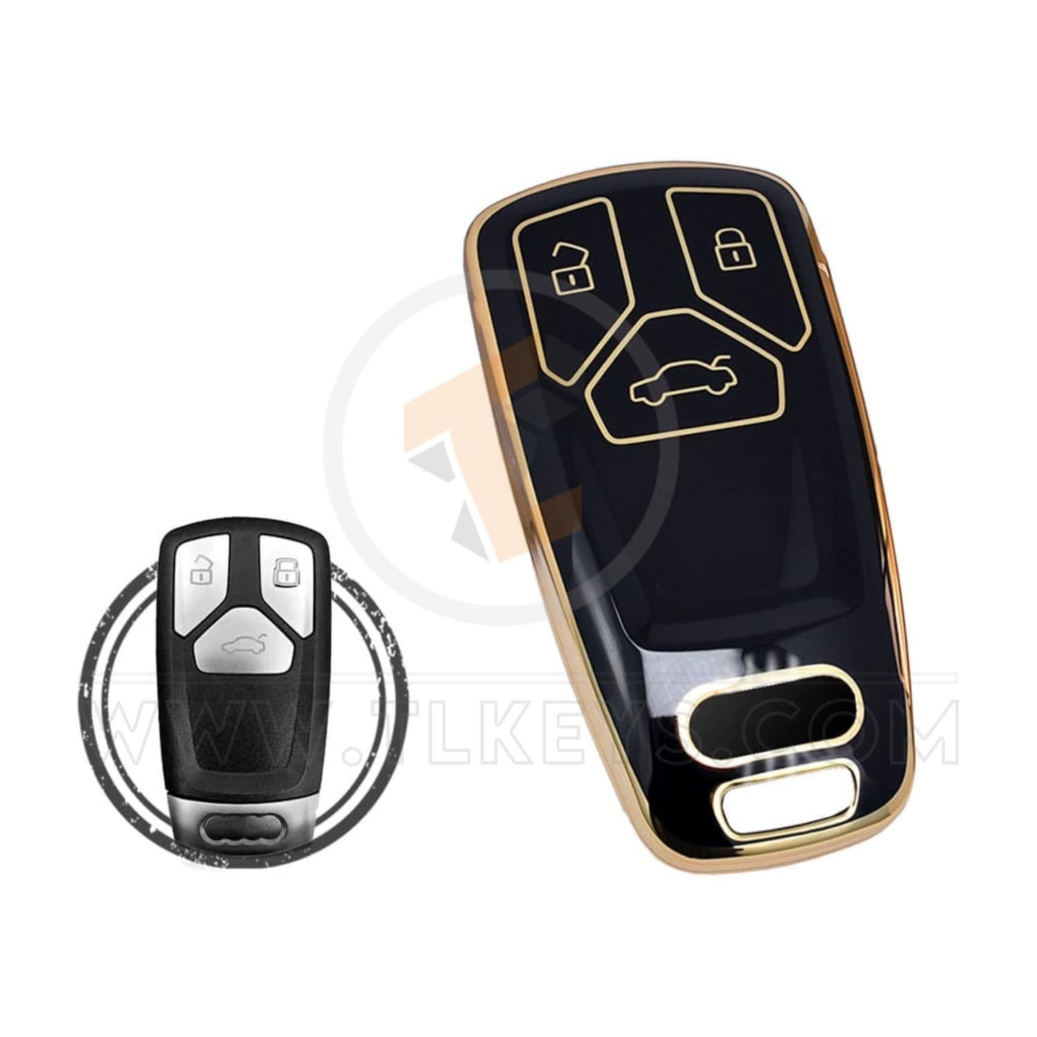 TPU Car Key Cover Case Compatible With Audi TT A4 Status Aftermarket