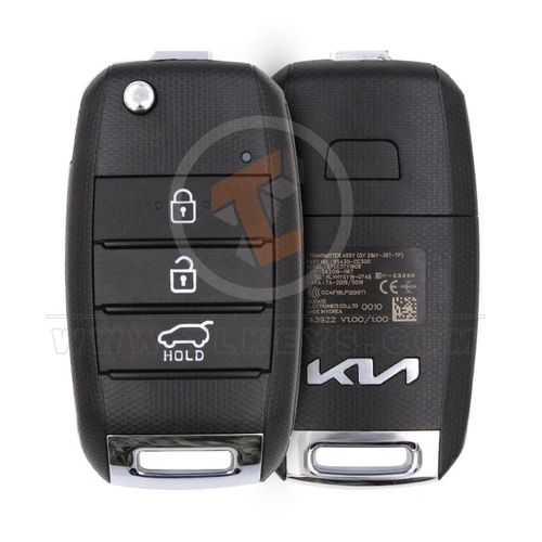 Genuine Kia Sonet Flip Key Remote P/N: 95430-CC300 433MHz 3 Buttons Remote Type Flip Key Remote