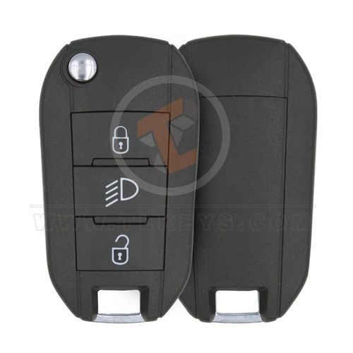 Peugeot Flip Key Remote Aftermarket3008 Buttons 3