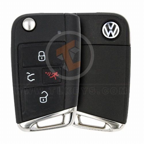 Genuine Volkswagen Flip Key Remote 2014 2019 P/N: 5G0959752BE 315MHz Remote Type Flip Key Remote