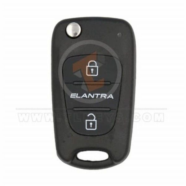 Hyundai Elantra 2012-2016 Flip Key Remote Shell 2 Buttons HYN14 Blade Emergency Key/blade Included