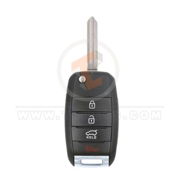KIA Flip Key Remote Shell 4 Buttons SUV Trunk HYN14R Blade Emergency Key/blade Included