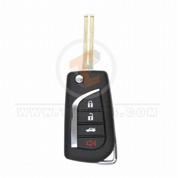 Toyota Crown 2016-2020 Flip Key Remote Shell 4 Buttons Aftermarket 