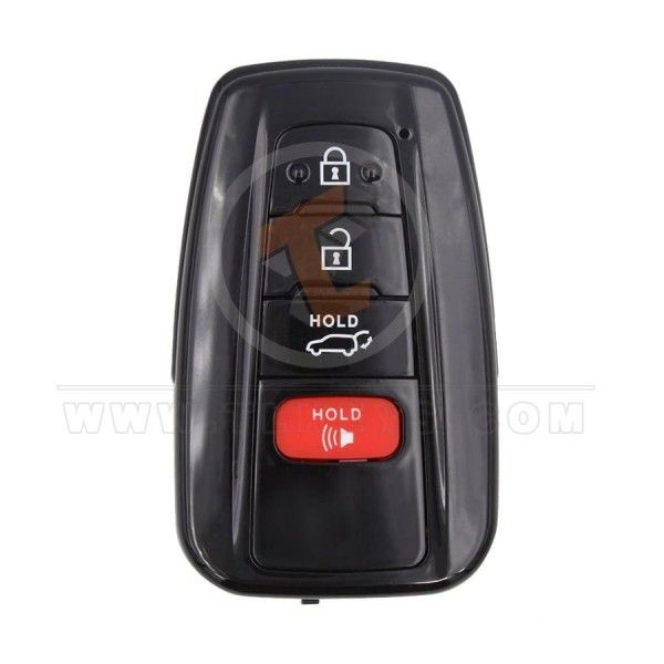 Toyota Smart Remote Shell 3+1 Buttons SUV Trunk With Mirror Painted Status Aftermarket