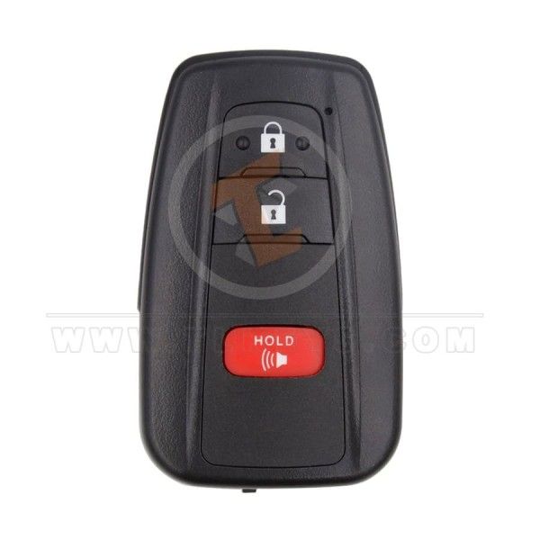 Toyota Smart Key Remote Shell 2+1 Buttons With Matt Painted Remote Shell