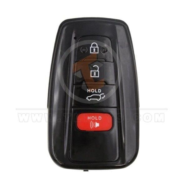 Toyota Smart Remote Shell 3+1 Buttons SUV Trunk With Mirror Painted Panic Button Yes