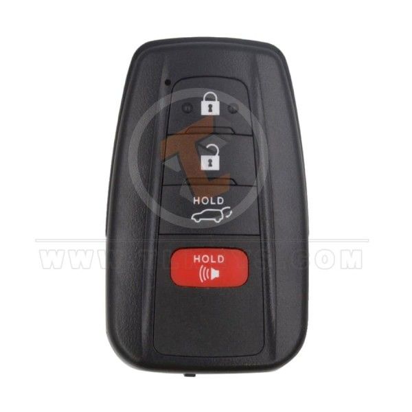 Toyota Smart Key Remote Shell 4 Buttons SUV Trunk With Matt Painted Panic Button Yes