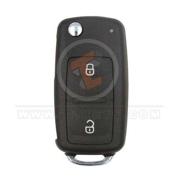 Volkswagen Flip Key Remote Shell 2 Buttons With Side Pin Aftermarket Remote Shell