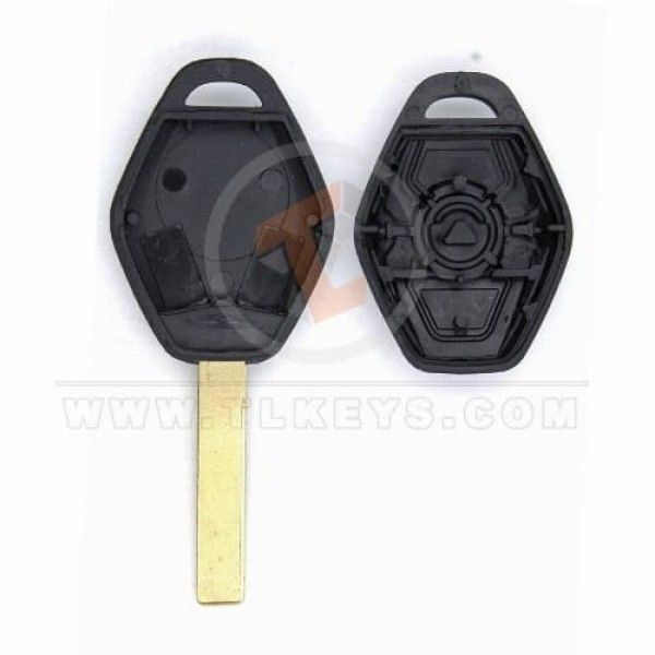 BMW X5 Head Remote Key Shell 3 Buttons HU92 Blade Aftermarket Brand Buttons 3