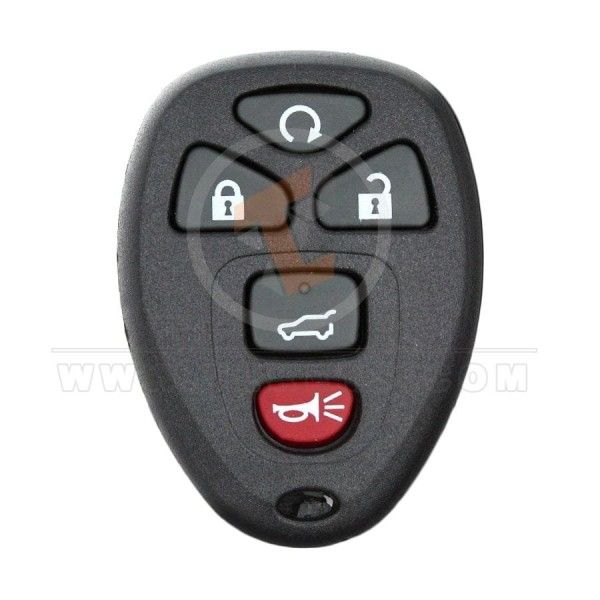 Buick Chevrolet GMC 2006 2015 Remote Key Shell 5 Buttons Panic Button Yes