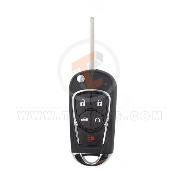 Chevrolet Modified Flip Key Remote Shell 5 Buttons Aftermarket Brand Panic Button Yes