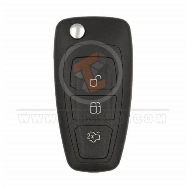 Ford Focus Fiesta Flip Key Remote Shell 3 Buttons Aftermarket Brand Panic Button No