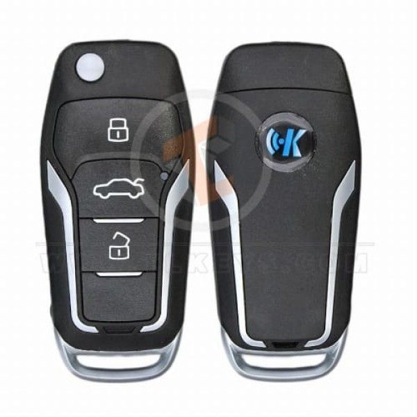 KeyDiy KD Flip Key Remote 3 Buttons Ford Type B12-3 Status Aftermarket