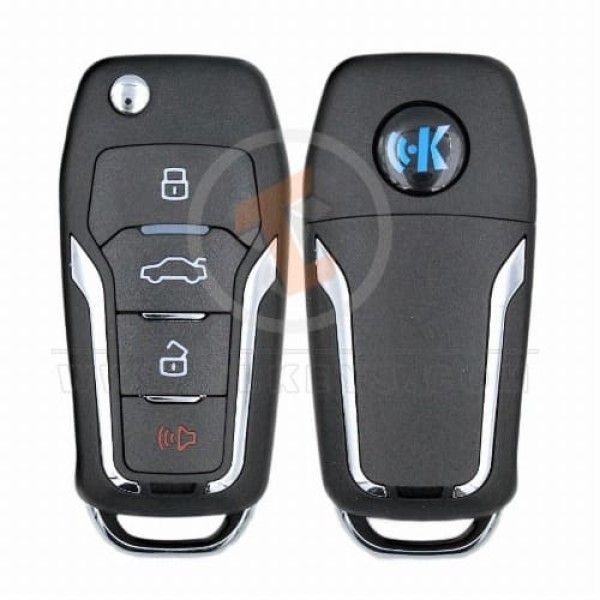 KeyDiy KD Flip Key Remote 4 Buttons Ford Type B12-4 Status Aftermarket