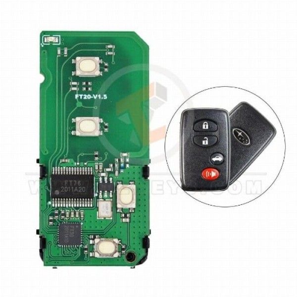 Lonsdor Subaru 2013-2015 Smart Board Key Remote 4 Buttons 433.92 MHz Panic Button Yes