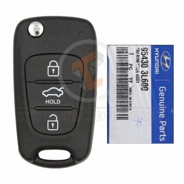 Genuine Hyundai Azera Grandeur Flip Key Remote 2006 2012 433MHz Transponder Chip ID 46