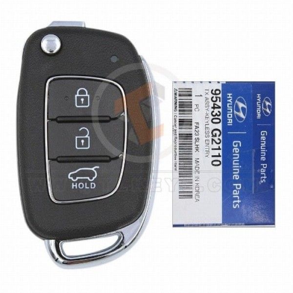 Genuine Hyundai Ioniq Flip Key Remote 2018 2022 P/N: 95430-G2110 Buttons 3
