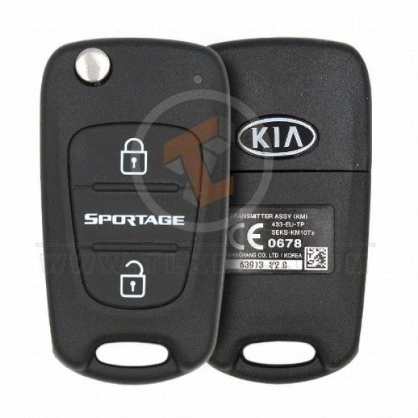Genuine Kia Sportage Flip Key Remote 2005 2011 P/N: 95430-1F610 Transponder Chip PCF7936A